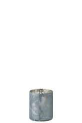 Tlh Round Glass Snow Blue S - (7518)